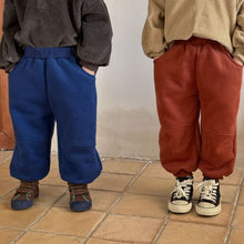 Load image into Gallery viewer, D83512PA-Autumn and winter solid color plus velvet sports casual pants