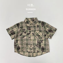 Load image into Gallery viewer, 1216SE-Summer thin holiday style short-sleeved floral shirt