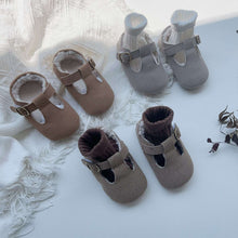 Load image into Gallery viewer, X881AC-Winter thickened, warm, non-slip, solid color, versatile soft-soled toddler shoes