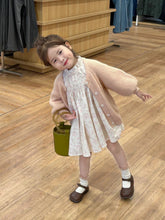 Load image into Gallery viewer, x2696DS-Autumn Korean Floral Dress & Puff Sleeve Knitted Sweater Jacket