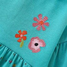 Load image into Gallery viewer, 8903DS-Autumn splicing small and medium-sized children's round neck long-sleeved dress