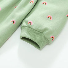 Load image into Gallery viewer, S1623DS-Little maven autumn European and American pure cotton rainbow girl long-sleeved dress