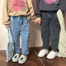 Load image into Gallery viewer, C85018PA-Boys and girls elastic soft denim cigarette trousers