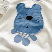 Load image into Gallery viewer, 2402310LS-Summer Korean style cartoon patch bear short-sleeved climbing clothes