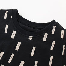 Load image into Gallery viewer, 9545TG-Summer European and American children's casual round neck short-sleeved top + elastic waist pants set