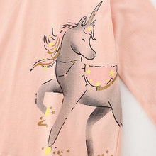 Load image into Gallery viewer, 8742TG-Autumn European and American children's long-sleeved unicorn casual top + pants two-piece set