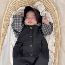 Load image into Gallery viewer, Y9622LS-春夏季嬰兒單排扣背帶長版連身爬服&兩件套&三件套