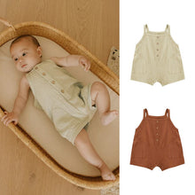 Load image into Gallery viewer, D24353LS-Summer pure cotton thin sling crawling suit