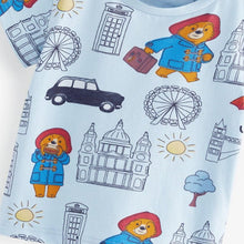 Load image into Gallery viewer, 92101SE-Summer Bear Printed Round Neck Casual Short Sleeve Top