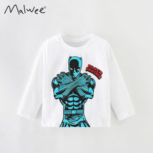 Load image into Gallery viewer, 8555SE-malwee autumn clothing European and American children's casual cartoon print long-sleeved top