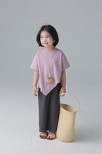 Load image into Gallery viewer, BB2410PCW-Summer Japanese style irregular angled short-sleeved parent-child T-shirts for boys and girls