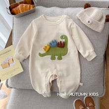 Load image into Gallery viewer, AL268LS-Autumn cute dinosaur crawling suit