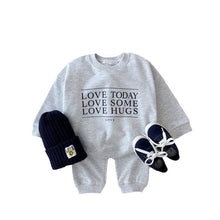 Load image into Gallery viewer, C129TG-Autumn and winter boys and girls leisure sweater pullover trousers plus fleece two-piece suit