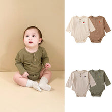 Load image into Gallery viewer, D23205LS-Autumn pure cotton fruit embroidery long-sleeved bodysuit