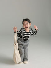 將圖片載入圖庫檢視器 BB2337PCW-秋款日系條紋長袖親子上衣