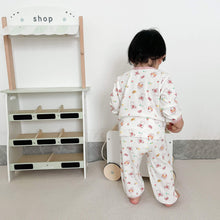 Load image into Gallery viewer, 71727JG- Spring and Autumn Korean version of full-printed long-sleeved home two-piece suit