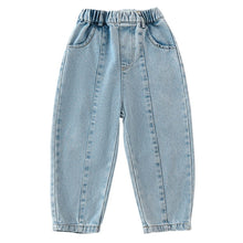 Load image into Gallery viewer, C83678PA-Fashionable casual boys and girls soft denim straight trousers