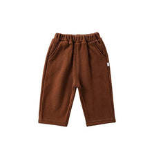 Load image into Gallery viewer, D23344PA-Infant and toddler solid color plus velvet and thickened cotton pants