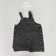 Load image into Gallery viewer, 1202DS-Summer Japanese style pocket denim suspender denim dress