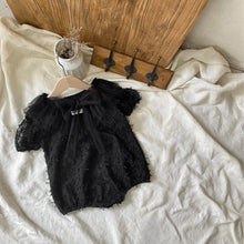 Load image into Gallery viewer, Y9428LS-Summer lace mesh bow lace collar bodysuit