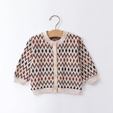 Load image into Gallery viewer, D23299SE-Thin children's knitted cardigan sweater jacket
