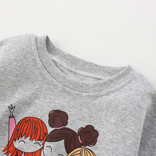 Load image into Gallery viewer, 8627SE-malwee autumn round neck casual girls printed long-sleeved top