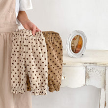 Load image into Gallery viewer, H10016PA-Autumn and winter Korean style corduroy thickened polka dot casual loose trousers