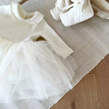 Load image into Gallery viewer, Y6323ALS-Autumn long-sleeved round-neck mesh dress