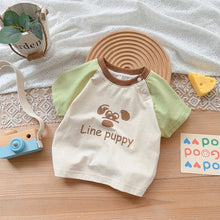 Load image into Gallery viewer, 2402712SE-Summer letter dog short-sleeved round neck top