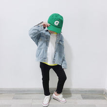 Load image into Gallery viewer, 23167PCW-Autumn and winter Japanese parent-child wear heavy washed denim worn tops and jackets