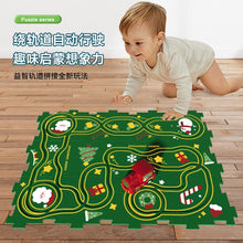 Load image into Gallery viewer, 121AC-Children's educational electric puzzle track car DIY city map scene building boy toys wholesale