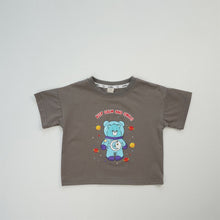 將圖片載入圖庫檢視器 24066PCW-夏日韓版純棉寬鬆短袖親子上衣