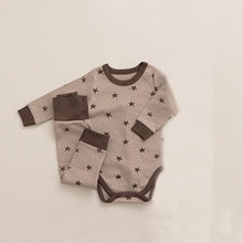 Load image into Gallery viewer, D21635TG-Autumn and winter high waist belly protection baby pajamas + hat
