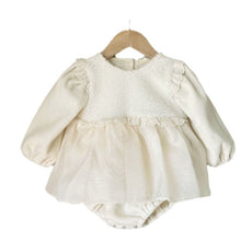 Load image into Gallery viewer, Y93101LS-Spliced Fashion Plush Lace Skirt Jumpsuit + Hat (Pre-sale Delivery in Early December)