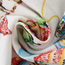 Load image into Gallery viewer, 9234SE-Summer graffiti skirt style short-sleeved top