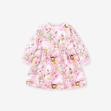 Load image into Gallery viewer, S1655DS-Little maven autumn European and American lion pure cotton girls long-sleeved dress
