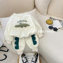 Load image into Gallery viewer, 103003TG- Spring and Autumn Korean version crocodile top + trousers two-piece set