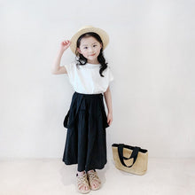 Load image into Gallery viewer, 22028PCW-Summer parent-child outfit Japanese style simple female style cotton long suspender skirt