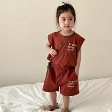 Load image into Gallery viewer, X83738TG-Summer loose casual vest top + shorts two-piece set