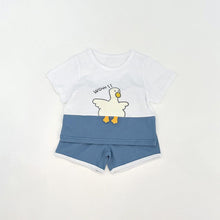Load image into Gallery viewer, 61403TG-ins Summer Korean version of duck print two-piece set