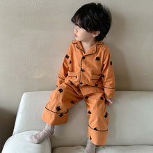Load image into Gallery viewer, 30288JG-Spring and Autumn Korean Style Pure Cotton Brushed Pajamas Home Clothes Two-piece Set