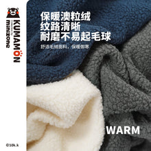 Load image into Gallery viewer, JX3212SE-Autumn and winter knitted stitching plus velvet high collar contrast color loose top