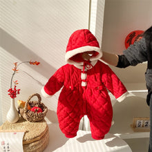 Load image into Gallery viewer, 2306631LS-Winter Thickened Chinese Style Festive Quilted Climbing Suit