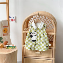 Load image into Gallery viewer, 2402371LS- Summer thin sleeveless short climbing checkered panda climbing clothes