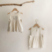 Load image into Gallery viewer, Y6333DS-Flower Embroidery Butterfly Strap Dress Vest Skirt