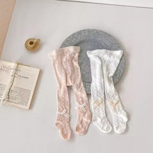 將圖片載入圖庫檢視器 W020AC-夏日褲蝴蝶結網眼褲襪