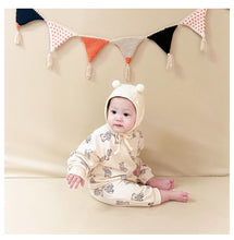 Load image into Gallery viewer, <Taiwan Pavilion> D23117LS-Autumn cute bear long-sleeved casual triangle bodysuit & crawling clothes