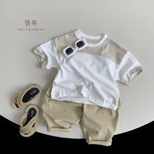 Load image into Gallery viewer, 88056SE-Summer Korean style color matching cotton short-sleeved top