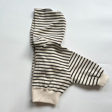 Load image into Gallery viewer, BB2444PCW-Autumn and winter Japanese style boys and girls hooded zipper neutral striped parent-child jacket