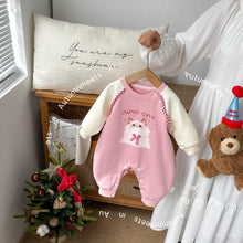 Load image into Gallery viewer, 2519005LS-秋季嬰幼兒動物大圖連體長袖爬服